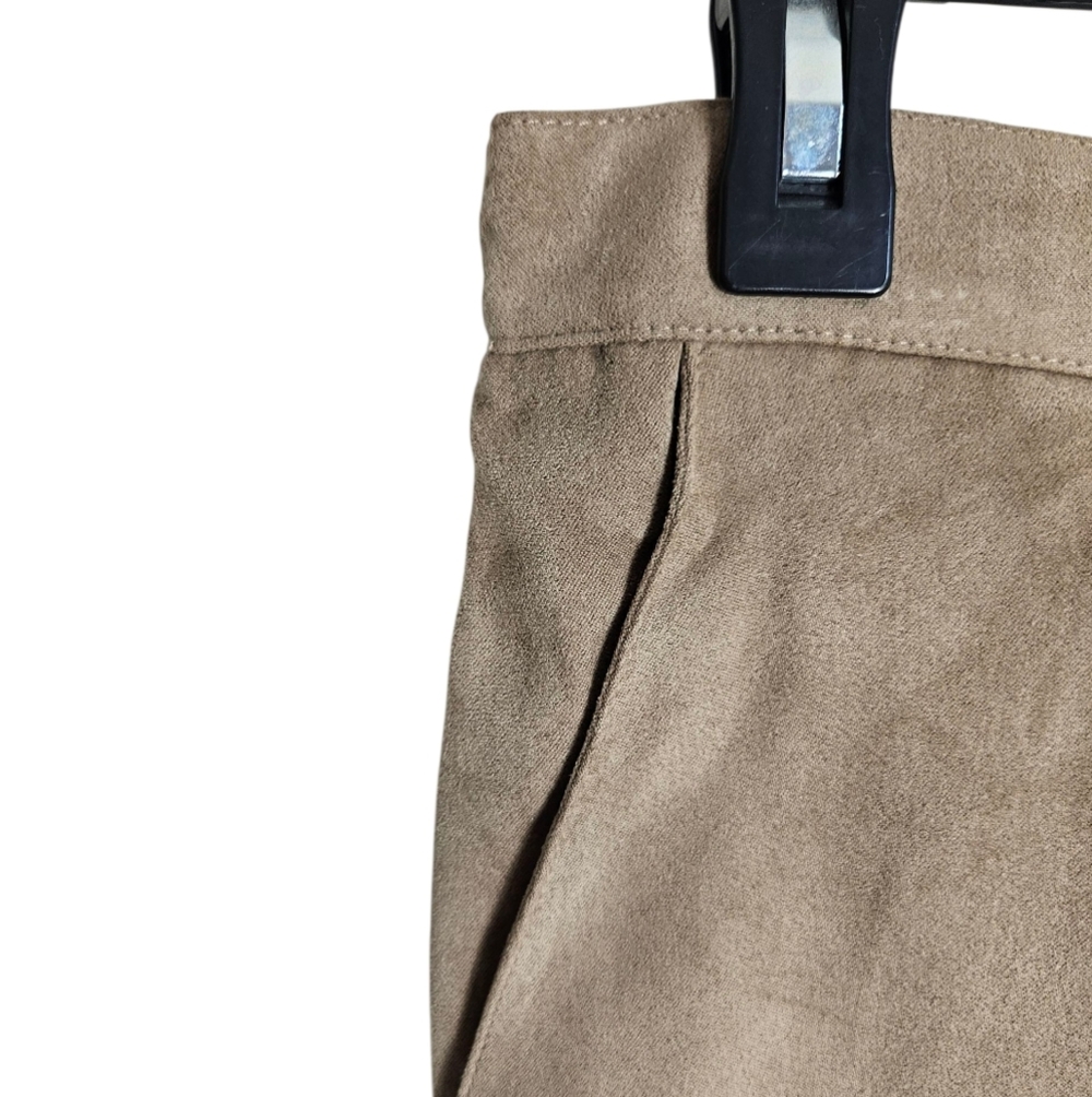 NWT Alfred Dunner Copper Canyon Suede-like Brown Pants, 16 - Picture 2 of 6